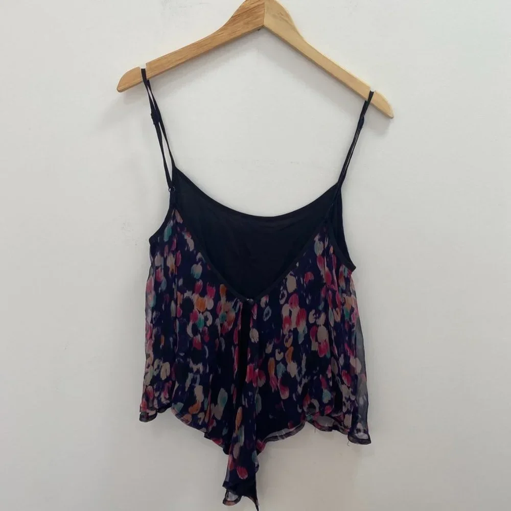 Olivaceous Abstract Print Tank Blouse Size Medium - Picture 4 of 7